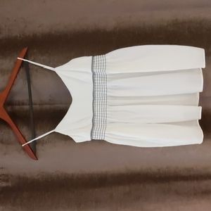 James Perse White Cotton Babydoll Tank Top - Size 2